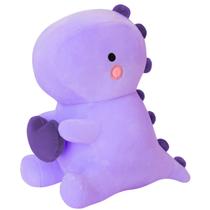 Brinquedo de pelúcia de dinossauro SQEQE com coração de 30 cm roxo Brinquedo de pelúcia de dinossauro SQEQE com coração de 30 cm roxo