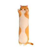 Brinquedo De Pelúcia De Gato Longo E Fofo De 50/70cm, Almofada Para Soneca No Escritório, Decoração