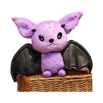 Brinquedo De Pelúcia De Morcego Demônio Para Crianças, Modelo De Cartoon Macio Em Quatro Cores,