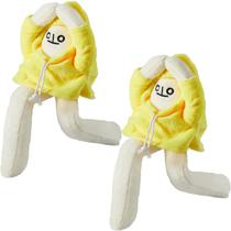 Brinquedo de pelúcia de pelúcia Banana Man Zhanmai 18 cm amarelo x2 Brinquedo de pelúcia de pelúcia Banana Man Zhanmai 18 cm amarelo x2