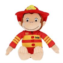 Brinquedo de pelúcia de pelúcia KIDS PREFERIDO Curious George Fireman