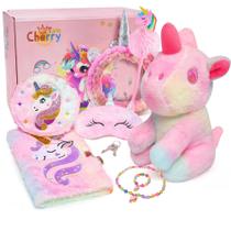 Brinquedo de pelúcia de unicórnio Cherry Tale com Diary Girls