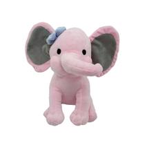 Brinquedo de pelúcia, desenho animado, elefante rosa, 25 cm em algodão e pelúcia