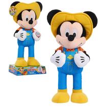 Brinquedo de pelúcia Disney Junior Farmer Mickey Mouse com luzes e som