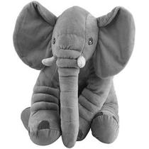 Brinquedo de pelúcia do elefante para bebês-cinza