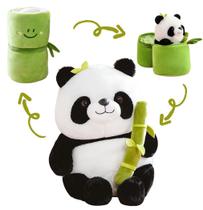 Brinquedo de pelúcia EASELR WeightedPlush 12 fofos pandas com bambu de 23 cm Brinquedo de pelúcia EASELR WeightedPlush 12 fofos pandas com bambu de 23 cm