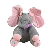 Brinquedo De Pelúcia Elefante Cantor Com Orelhas Móveis, Animal De Estimação Fofo, Presente Para