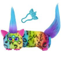 Brinquedo de pelúcia eletrônico Furby DJ Furblets Rain-Bow-Kat Mini