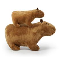 Brinquedo de pelúcia EVOLVEOVER Capybara para animais de pelúcia de 20 cm e 30 cm, 2 unidades