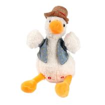 Brinquedo de Pelúcia Falante - Patinho Elétrico com Carregamento Sem Fio