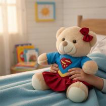 Brinquedo De Pelúcia Fantasia Super Ursa 20cm Brinquedo De Pelúcia Fantasia Super Ursa 20cm