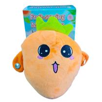 Brinquedo de Pelúcia Frutas sensor Musical toque interativo Brinquedo de Pelúcia Frutas sensor Musical toque interativo