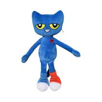 Brinquedo De Pelúcia Gato Pete Sorridente Azul De Desenho Animado 30cm, Boneco De Pelúcia Para