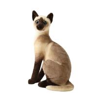 Brinquedo de Pelúcia Gato Siamês - 20/25cm - Pelúcia Realista