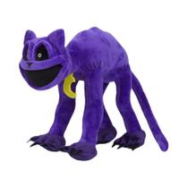 Brinquedo De Pelúcia Gato Sorridente Roxo De 30CM, Boneco Macio, Presente De Aniversário