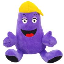 Brinquedo de pelúcia Grimaces, amarelos, chapéus, berinjela, 20 cm Brinquedo de pelúcia Grimaces, amarelos, chapéus, berinjela, 20 cm