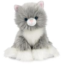 Brinquedo de pelúcia GUND Camilla Kitten Cat 9" para crianças de 1 ano ou mais cinza/branco Brinquedo de pelúcia GUND Camilla Kitten Cat 9" para crianças de 1 ano ou mais cinza/branco