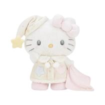 Brinquedo De Pelúcia Hello Kitty Fofo Com Touca De Dormir Estrelada, Companheiro Para Hora De Brinquedo De Pelúcia Hello Kitty Fofo Com Touca De Dormir Estrelada, Companheiro Para Hora De