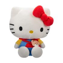 Brinquedo de pelúcia Hello Kitty Série 1 com capuz moderno de 20 cm