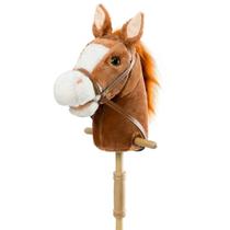 Brinquedo de pelúcia HollyHome Outdoor Stick Horse com som de 36 polegadas