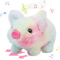 Brinquedo de pelúcia Hopearl Walking Piggy Pet Interactive Crawling Pig