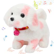 Brinquedo de pelúcia Hopearl Walking Point Dog interativo para crianças