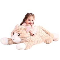Brinquedo de Pelúcia IKASA Gato Grande 75cm - Laranja