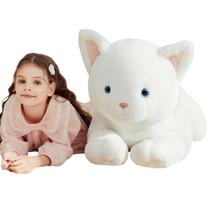 Brinquedo de pelúcia IKASA Giant White Cat 30cm Brinquedo de pelúcia IKASA Giant White Cat 30cm