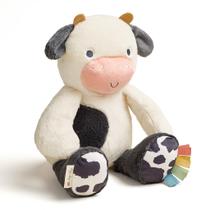 Brinquedo de pelúcia Itzy Ritzy Snuggles para bebês, crianças e adultos (vaca)