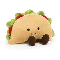 Brinquedo de pelúcia Jellycat Amuseables Taco Food Plush 16,5 cm Brinquedo de pelúcia Jellycat Amuseables Taco Food Plush 16,5 cm