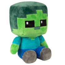 Brinquedo de pelúcia JINX Minecraft Crafter Zombie 22 cm de altura Brinquedo de pelúcia JINX Minecraft Crafter Zombie 22 cm de altura