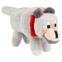 Brinquedo de pelúcia JINX Minecraft Wolf Grey 15cm