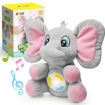Brinquedo de pelúcia JOYIN Musical Elephant com música e luz por mais de 6 meses