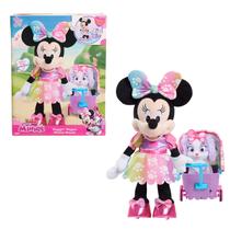 Brinquedo de pelúcia Just Play Disney Junior Minnie Mouse Waggin' Wagon