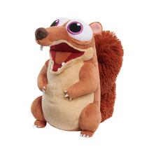 Brinquedo de pelúcia Just Play ICE AGE The Adventures of Buck Wild Baby Scrat com efeitos sonoros de 27 cm