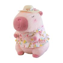 Brinquedo de pelúcia Kaizenjoy Capybara com saia rosa, presente de 30 cm para crianças Brinquedo de pelúcia Kaizenjoy Capybara com saia rosa, presente de 30 cm para crianças