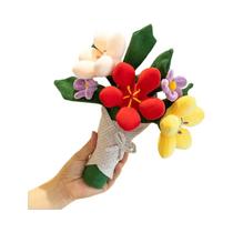 Brinquedo De Pelúcia Kawaii Em Forma De Buquê De Tulipas, Boneca Macia Para Meninas, Presente De
