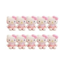 Brinquedo De Pelúcia Kawaii Hello Kitty Em Posição Sentada, Almofada De Anime Para Presente De