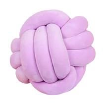 Brinquedo de pelúcia Knot Pillow Ball, almofada redonda, PUXU, roxo claro