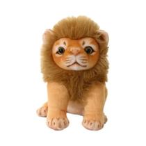 Brinquedo De Pelúcia Leão Masculino Realista 23/28cm Simulação Panthera Leo Boneco De Pelúcia