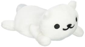 Brinquedo de pelúcia Little Buddy Funya Snowball tamanho 8 Neko Atsume Brinquedo de pelúcia Little Buddy Funya Snowball tamanho 8 Neko Atsume