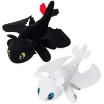 Brinquedo de pelúcia Loswub Toothless Dragon Night Light Fury 11,5"