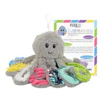 Brinquedo de pelúcia MEAVIA Mini Sensory Octopus, tamanho de viagem para crianças