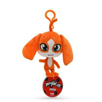 Brinquedo de Pelúcia Miraculous Ladybug Kwami Barkk - 12cm com Chaveiro Brinquedo de Pelúcia Miraculous Ladybug Kwami Barkk - 12cm com Chaveiro
