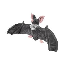 Brinquedo De Pelúcia Morcego Cinza 25cm Boneco Fofo E Macio Para Crianças Decoração De Casa Presente