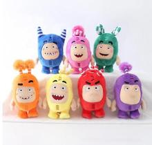Brinquedo de pelúcia Oddbods Treasure Soldiers Monster 18 cm, conjunto de 7 peças