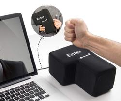 Brinquedo de pelúcia OMGOD USB Big Enter Key Alivia o estresse