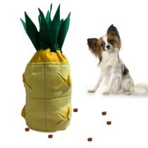 Brinquedo De Pelúcia Para Cachorro Enriquecimento Ambiental com Apito
