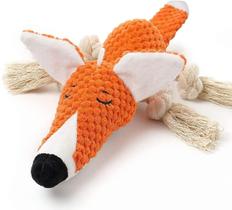 Brinquedo de pelúcia para cães, brinquedos interativos de pelúcia para cães raposas para o tédio Brinquedo de pelúcia para cães, brinquedos interativos de pelúcia para cães raposas para o tédio