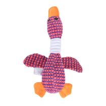 Brinquedo de pelúcia para cães interativo com Squeaker Purple